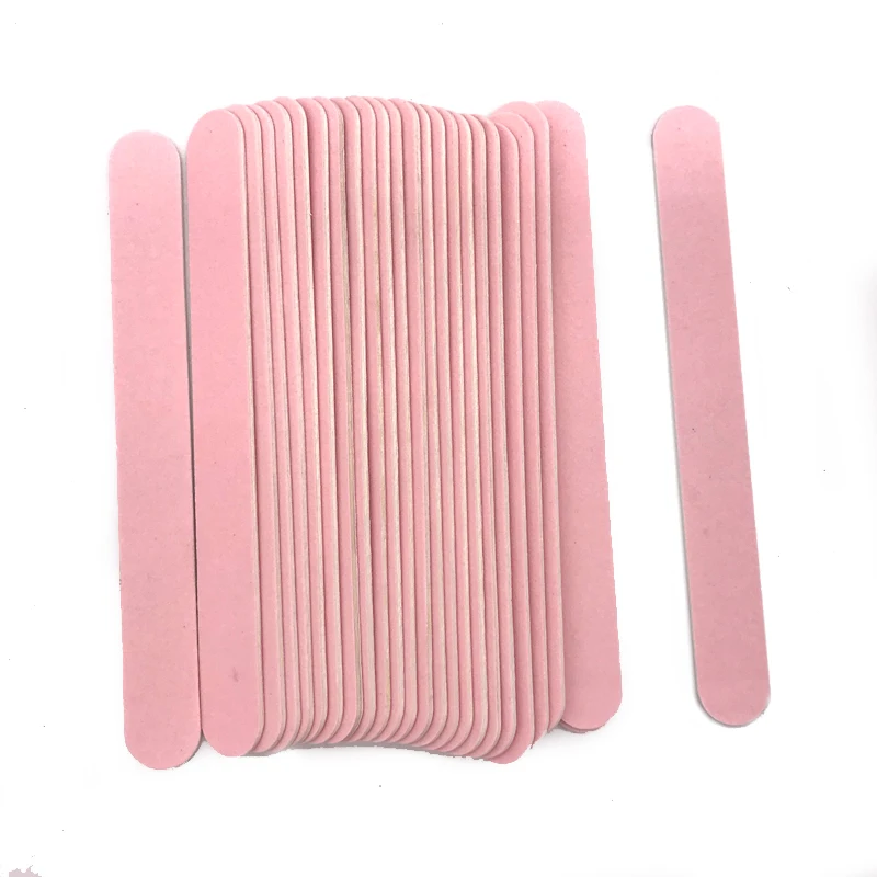 500 шт/партия розовый двухсторонний пилка для ногтей 240/240 моющиеся наждачные бумажные деревянные украшения пилка для ногтей легко носить с собой многоразовые ногти набор инструментов