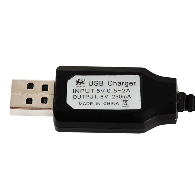 Фото Перезаряжаемый аккумулятор USB Зарядное устройство Ni-Cd Ni-MH батареи пакет KET-2P переходник 6V 250mA Выход RC игрушки E56B №1
