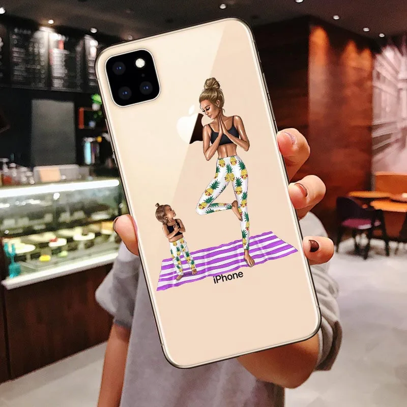 TPU Модный силиконовый чехол для iPhone 6S, 7, 8 Plus, X, XS, Max, XR, Рождественская девочка, ТПУ чехол для iPhone 11 Pro Max - Цвет: TPU