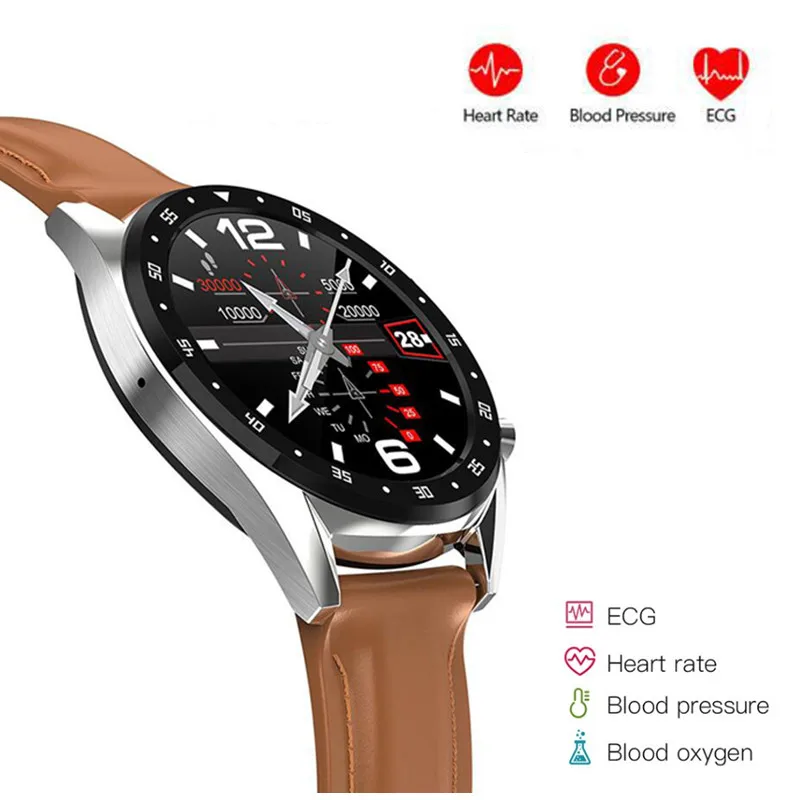 

L7 Bluetooth Smart Watch Men ECG+PPG HRV Heart Rate Blood Pressure Monitor IP68 Waterproof Smart Bracelet For Android IOS Phone