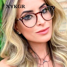 XYKGR круглая рамка в стиле ретро оптические очки оправа женские трендовые дикие круглые очки для лица мужские очки оправа женские очки