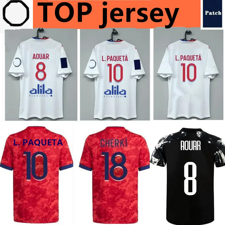 2122 футбольные майки Lyones 2021 2022 мужские рубашки L PAQUETA AOUAR CHERKI camisa maillot | Мужская