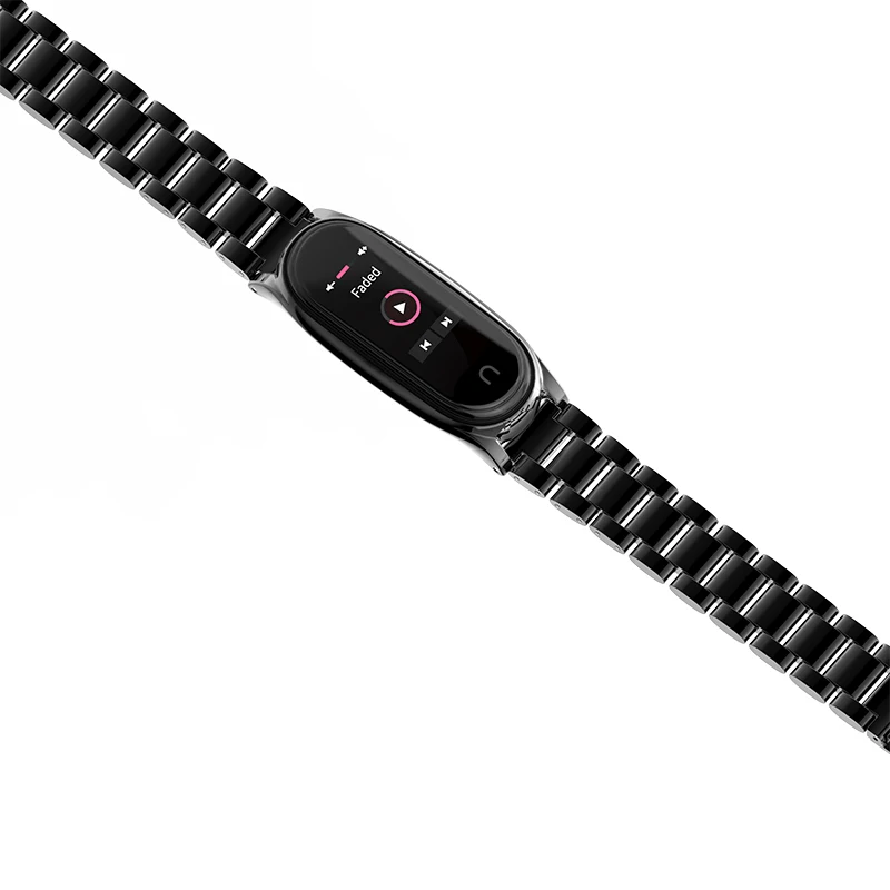 Металлический браслет Mijobs для Xiaomi Mi Band 4 ремешок смарт часов 3 из нержавеющей