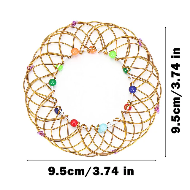 Stresszellenes Játék Mandala Dekompressziós Fajta Virág Kosár 36 Lágyított Acél Gyűrű Izgul Ajándék Dekoratív Koszorú Tárolás - Image 5