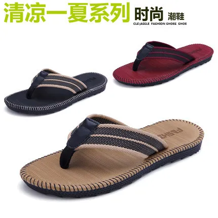 

Couples Men And Women-Flip-flops Men And Women Scholar Beach Slippers Slippers MEN'S Sandals Beckham Celebrity Style MEN'S Slipp