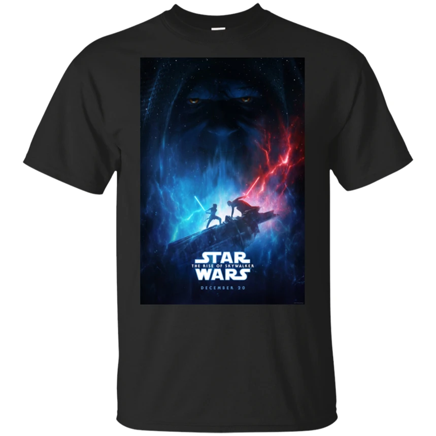 Звездные войны подъем Скайуокера (2019) черная футболка M-Xxxl Diy pritted tee shirt | Мужская
