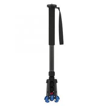 

High Quality C-333+M-1 Carbon Fiber Portable Outdoor Telescopic Monopod Tripod Mountaineering Cane for DSLR Camera