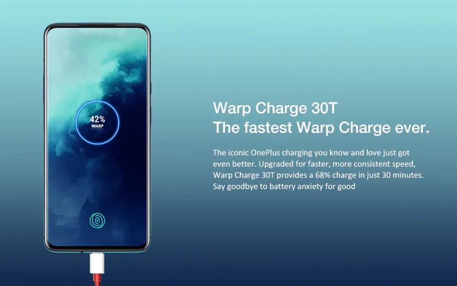 Смартфон OnePlus 7T Pro с глобальной прошивкой Snapdragon 855 Plus 6,67 ''жидкий AMOLED экран 90 Гц камера 48 МП с большой батареей UFS 3,0