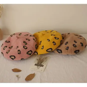 

2-6Y Infant Baby Kids Girl Boy Beret Hat Toddler Child Woolen Winter Plain Cap Fashion Hats