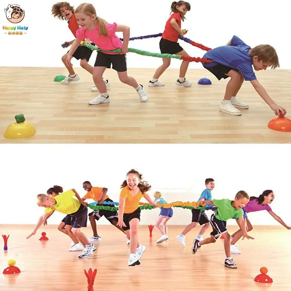 Эластичный флисовый кооперативный эластичный ремешок интеграций динамическое движение Упражнение командное сотрудничество работа разработка Спорт на открытом воздухе игрушка