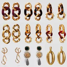 Лучшие Леди Новинка из смолы, в стиле бохо ZA серьги длинные висячие серьги модные украшения имитация Ювелирные изделия из жемчуга; свадебные Слои золото висячие серьги себе подарок Лидер продаж