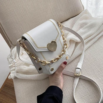 

AXUKES Chain Classic MINIPU Leather Crossbody Bags For Women 2020 Box Elegant Shoulder Handbags Female Travel Cross Body Bag