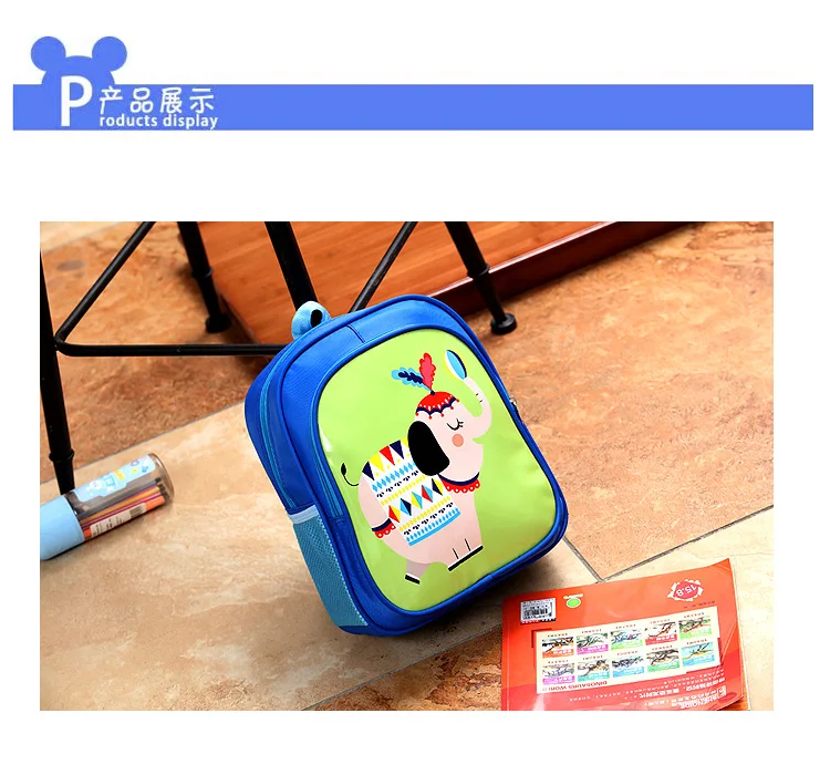 New Style Kindergarten School Bag 3-6-Year-Old Men And Women Children Cartoon Cute Little Animal CHILDREN'S Rucksack Young STUDE