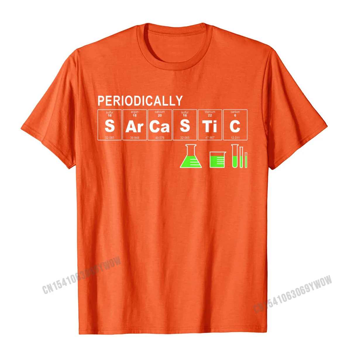 Crazy Pure Cotton cosie Tops Tees Wholesale Short Sleeve Men's T Shirt Casual Lovers Day Tees O-Neck Free Shipping Periodically Sarcastic Funny Science Sayings Novelty Gift T-Shirt__102 orange