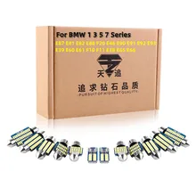 

Canbus For BMW 1 3 5 7 Series E87 E81 E82 E88 F20 E46 E90 E91 E92 E93 E39 E60 E61 F10 F11 E38 E65 E66 Car LED Interior Light Kit