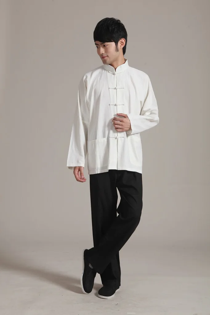 Suit Китайский стиль, китайская одежда, костюм Танг, мужской топ с коротким рукавом, для среднего возраста и пожилых людей, рубашка с коротким рукавом/костюм Брюса Ли - Цвет: Suit