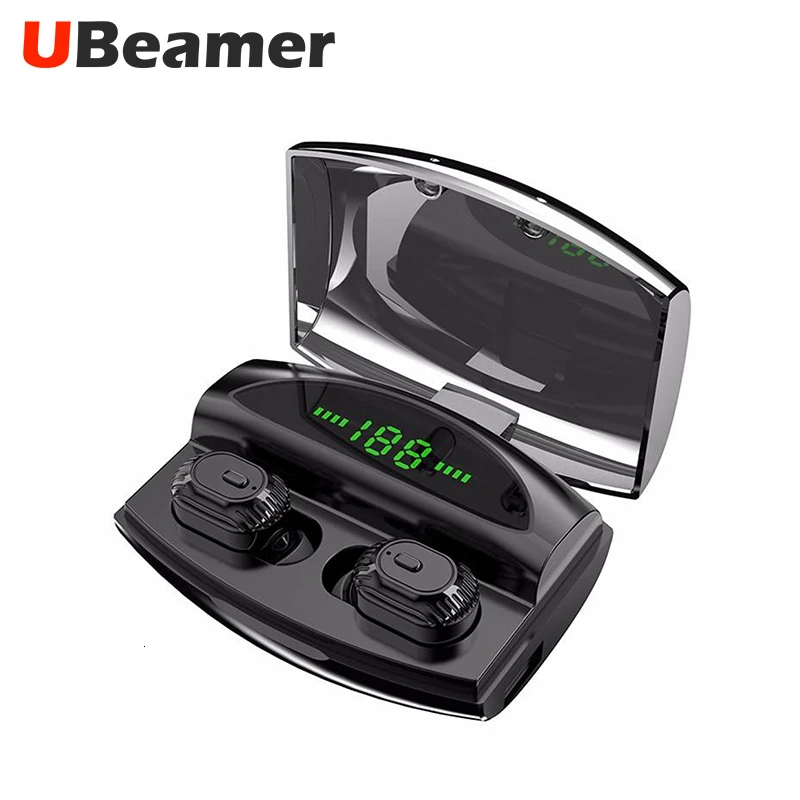 UBeamer XG20, Bluetooth наушники, беспроводные наушники для телефона, светодиодный, музыкальные Беспроводные наушники с микрофоном, коробка для быстрой зарядки