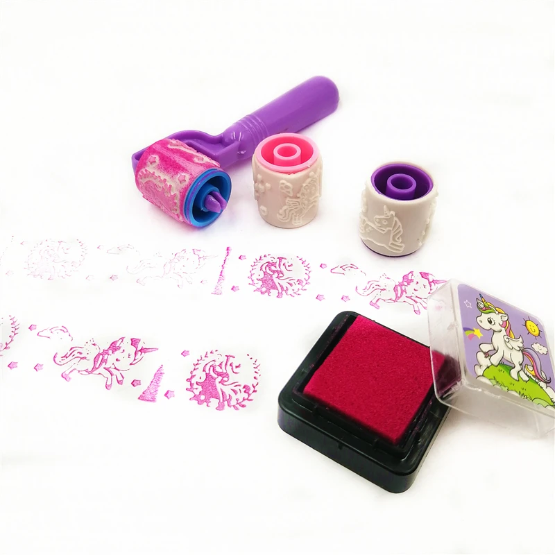 1Stamp Gift Принадлежности для тематической вечеринки в виде единорога скатерть салфетки тарелки попкорн принадлежности чашки ножи и вилки ложки День рождения украшения - Цвет: 1Stamp Gift