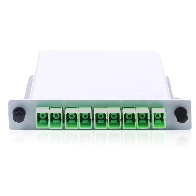 10PCS SC APC PLC 1X8 splitter Fiber Optical Box FTTH PLC Splitter box with 1X8 PLC 3