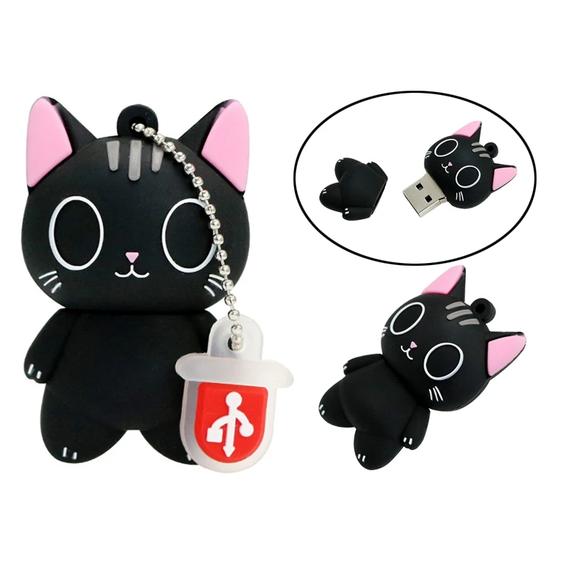 Usb флеш-накопитель с рисунком кота из мультфильма Flash Drive Cle 4GB/8GB/16GB/32GB/64GB 128GB 256GB USB 2 0