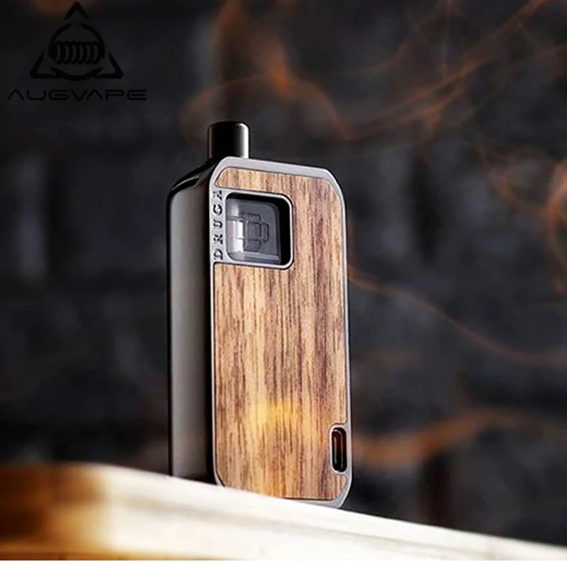 Prezzo Augvape Druga Narada Pod E cigarette Starter Kit 1100mHa Batteria 4.3ml RBA Deck per MTL di Ricarica Veloce Cordino USB C Vape Kit