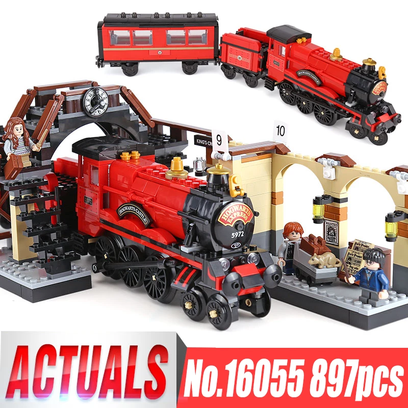 

16055 Magic Movie Toys The 75955 Express Train Set Building Blocks Bricks Assembly Train Model Kid Technic Toys Christmas Gifts
