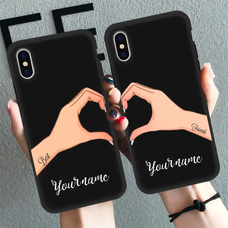 Cute Couple Personalized Name Phone Case Couple Phone Cases