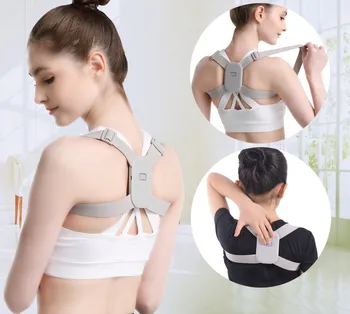 

Adjustable Intelligent Posture Trainer Smart Posture Corrector Upper Back Brace Clavicle Support for Men and Women Pain Relief