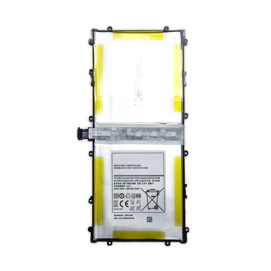 Сменная батарея SP3496A8H для samsung Google Nexus 10 GT-P8110 HA32ARB аутентичный планшет высокомощный аккумулятор 9000 мАч