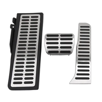 

Aluminum Car Footrest Pedal Fuel Gas Brake Pedals Pad Plate For Audi Q3 2013-2018 LHD Car Styling Accessories