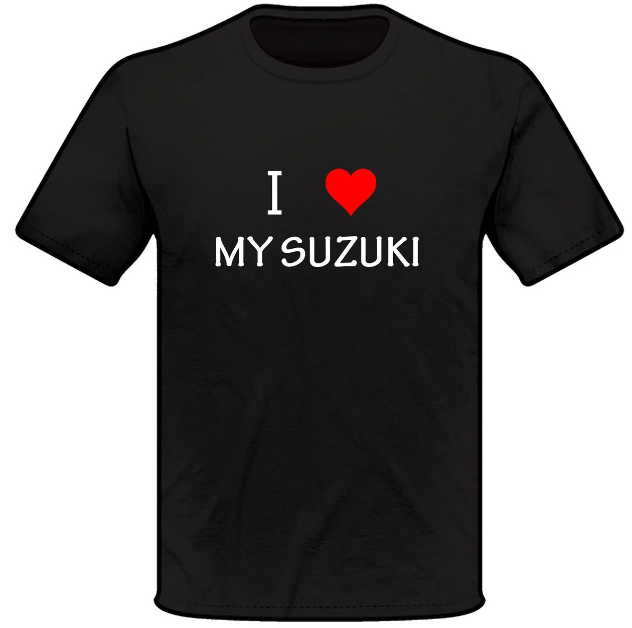 Футболка с надписью I Love Heart My SUZUKI Спортивная футболка для мужчин и женщин подарок