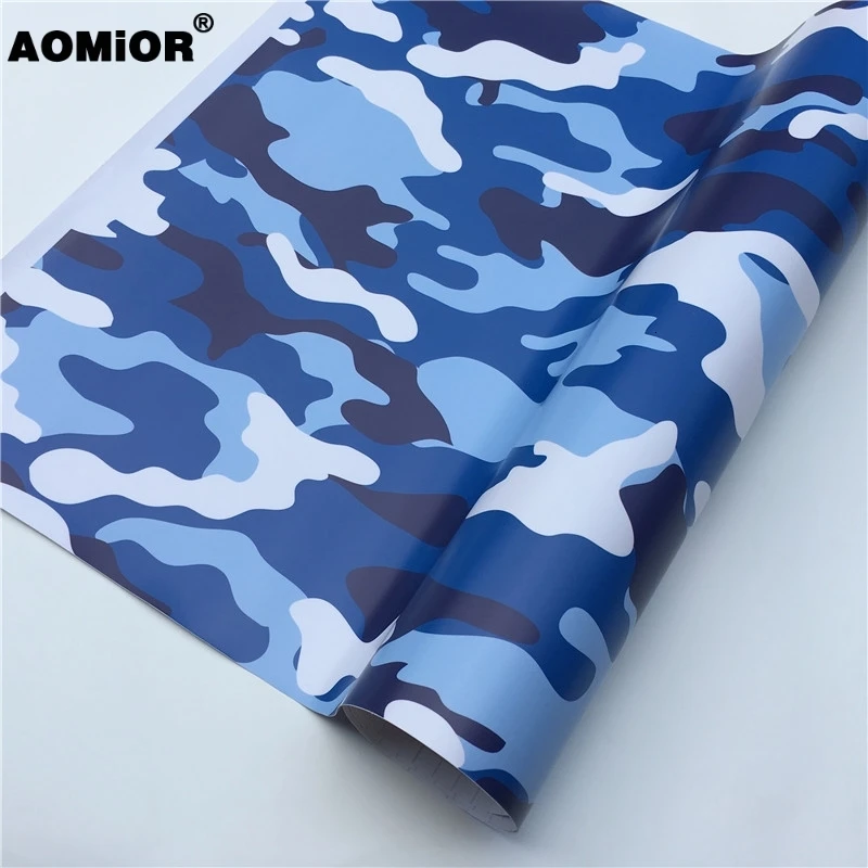 Blue Camo Vinyl Wrap  Film(20)