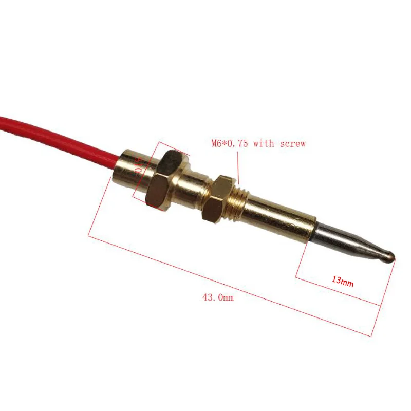 Earth Star Gas Fireplace Thermocouple Griddle Stove Parts Temperature Sensor 65cm