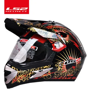 

Original LS2 MX433 off-road motorcycle helmet with windproof shield motocross helmets suit for man woman ECE approved