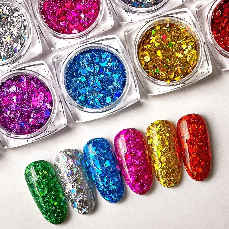 Блёстки голографический микс 02 blesk. Втирка "юки голографик". Маникюр блёстки. Рассыпчатые блестки для ногтей. Ногти блестки.