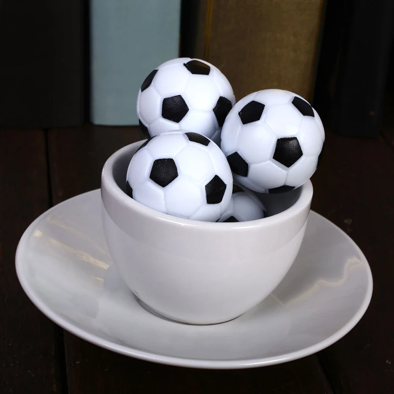 2 Pces Futebol De Mesa De Matraquilhos Redondos Jogos Internos Bola De  Futebol Plástico Futebol Fussball Soccerball Presentes Do Esporte 32mm -  Mesas De Pebolim - AliExpress