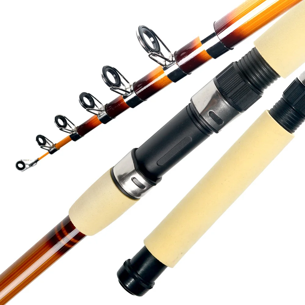 

JOSBY 83.in-120in Carp Fishing Rod feeder Hard FRP Carbon Fiber Telescopic Fishing Rod fishing pole 3.6m 3m 2.7m 2.4 2.1m