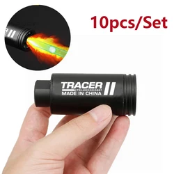 10 pieces/set Airsoft Tracer Lighter Green Light Imitation Fire Tracing Paintball Pistol Simulation Shooting Fluorescent Effect