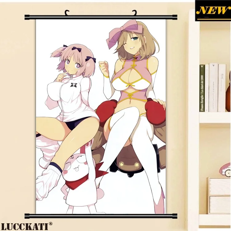 20yande.re 303111 buruma cleavage gym_uniform haruka_(senran_kagura) hibari_(senran_kagura) no_bra senran_kagura thighhighs yaegashi_nan_副本