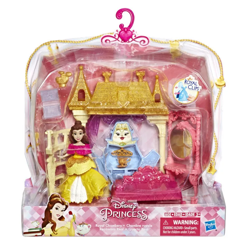 Hasbro принцесса маленькая кукла серия мини-сцена группа Белоснежка Принцесса Белль игровой дом игрушки E3052