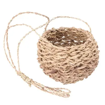 

1 PC Hanging Storage Blanket Hemp Basket Storage Basket Hemp Blanket For Storage Planter Plant Pots Flower Pot Macetas