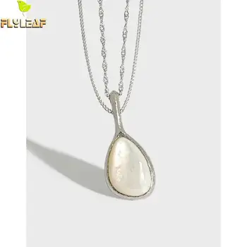 

925 Sterling Silver Shell Long Sweater Necklace Women Light Luxury Style Lady New Arrival Lady In Autumn High Quality Flyleaf