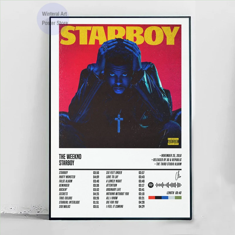 The Weeknd After Hours Custom Album Poster the Weeknd -  Sweden