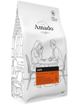 

Coffee Amado "Sabra", flavored in grains, 500 gr