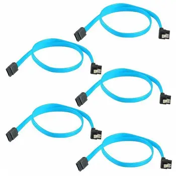 

5 Pieces/lot SATA 3.0 Cable SATA3 III 6GB/s Date Cable 50cm Straight / 90 Degree Angle for HDD Hard Drive