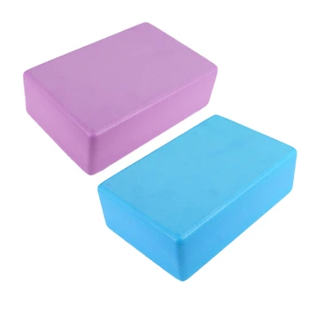 

2Pcs Yoga Brick Auxiliary Tools Home High-Density Yoga Brick EVA Gym Block Foam Brick Pillow Cushion