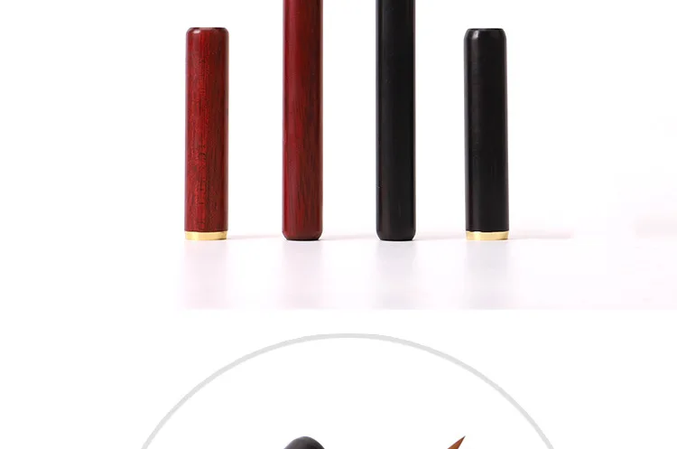 Mahogany Dark Wood Langhao Soft Pen Pen-type Brush Small Regular Script Medium Regular Script Water-Absorbing Adult Calligraphy