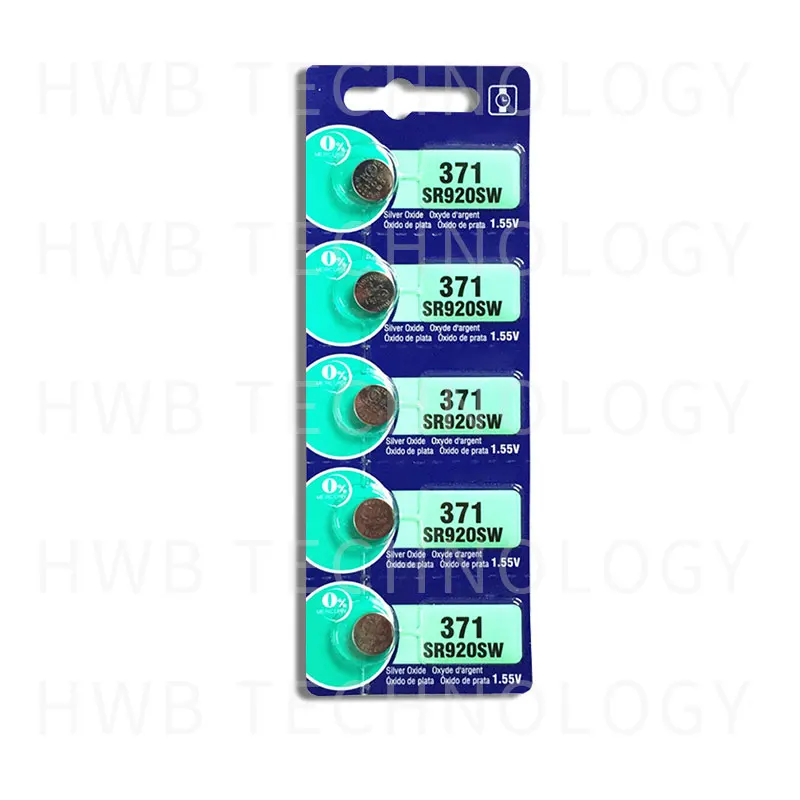 Аккумулятор SR69 SR920W SR920SW AG6 L921 371 605 620 31 280 51 2 шт.|button watch batteries|371 batterywatch battery |
