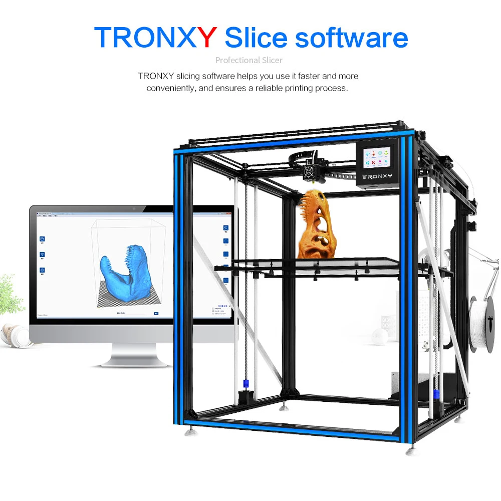 Новое поступление tronxy DIY 3D принтер X5SA 500 крупным принтом размер Полноцветный
