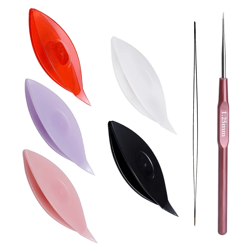 7 PCS Tatting Shuttle Kit With Comfortable Grip Tatting Needles And Crochet Hook For Sewing Patterns Making Kits Set 